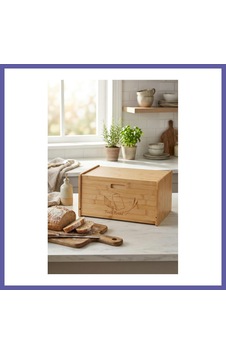 Bezos Doğal Bambu Kapaklı Ekmek Kutusu & Doğal Bambu Ekmek Dolabı 23x38x20 Cm Nıda Bezos Doğal Bambu Kapaklı Ekmek Kutusu & Doğal Bambu Ekmek Dolabı 23x38x20 Cm Nıda