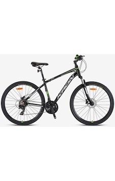 Kron Tx100 Trekking Hidrolik Disk 28" Jant 18' Kadro 21 Vites Şehir Bisikleti Siyah Gri Yeşil Siyah - Yeşil