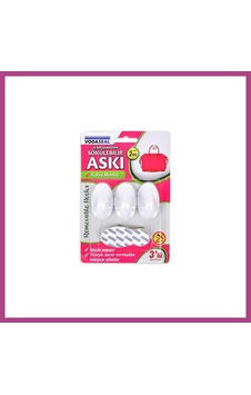 Gees Global 3lü Beyaz Yapışkanlı Askı Gbzs Diğer Gees Global 3lü Beyaz Yapışkanlı Askı Gbzs Diğer