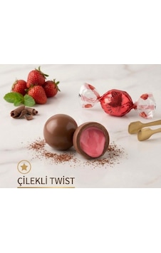 Melodi Çikolata Çilek Aromalı Twist Çikolata 500g Melodi Çikolata Çilek Aromalı Twist Çikolata 500g