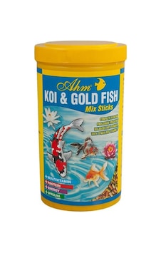 Ahm Koi Gold Fish Mix Sticks Japon Balığı Yemi 1000 Ml Ahm Koi Gold Fish Mix Sticks Japon Balığı Yemi 1000 Ml