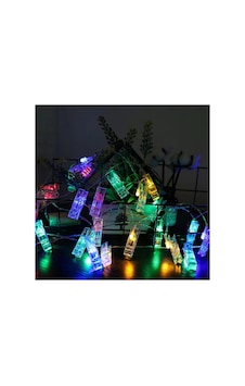 Gd972 Şerit Pilli Aydınlatma 2 Metre 10 Adet Rgb Mandal Led Gd972 Şerit Pilli Aydınlatma 2 Metre 10 Adet Rgb Mandal Led