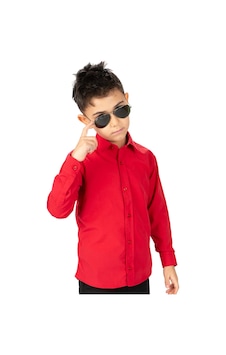 Mnk Baby & Kids Düz Renk Erkek Çocuk Gömlek Mnk0575 Kırmızı