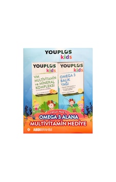 Youplus Kids Omega 3 Balık Yağı 150 Ml + Kids Vm 150 Ml Kofre