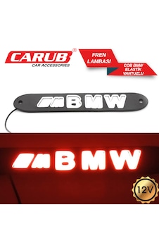 Carub Kırmızı Led Fren Lambası Elastik Vantuzlu 12v Cob Bmw Yazılı Arka Stop Lambası Led Carub Kırmızı Led Fren Lambası Elastik Vantuzlu 12v Cob Bmw Yazılı Arka Stop Lambası Led