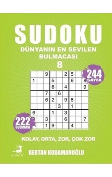 Sudoku 8 - Bertan Kodamanoğlu - Olimpos Yayınları Sudoku 8 - Bertan Kodamanoğlu - Olimpos Yayınları
