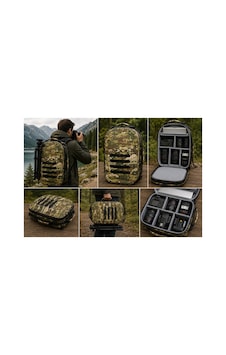Att Photo Bag Kamuflaj Fotoğrafçılık Ve Kamera Ekipman Çantası Laptop, Dslr, Lens Ve Tripod Uyumlu
