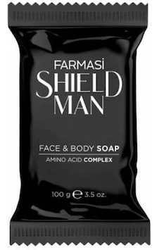 Farmasi Shield Man Katı Yüz ve Vücut Sabunu 100 G Farmasi Shield Man Katı Yüz ve Vücut Sabunu 100 G