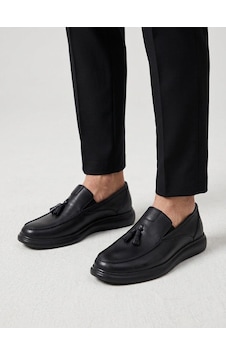Beren Erkek Siyah Hakiki Deri Püsküllü Ortopedik Taban Tassel Loafer Ayakkabı Beren Erkek Siyah Hakiki Deri Püsküllü Ortopedik Taban Tassel Loafer Ayakkabı