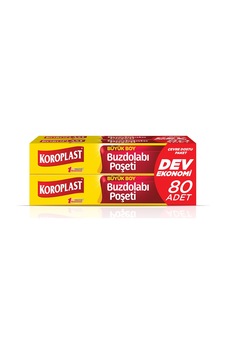 4 Adet Koroplast Buzdolabı Poşeti 3+1 Ekonomik Büyük 80'li