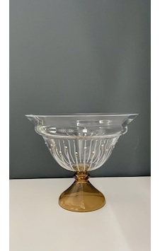 Decorıum Boncuklu Ayaklı Amber Kase Decorıum Boncuklu Ayaklı Amber Kase