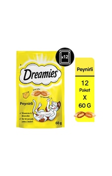 Dreamies Peynirli Kedi Ödül Bisküvisi 12 x 60 G Dreamies Peynirli Kedi Ödül Bisküvisi 12 x 60 G
