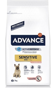 Advance Mini Sensitive Somonlu Küçük Irk Yetişkin Köpek Maması 3 KG Advance Mini Sensitive Somonlu Küçük Irk Yetişkin Köpek Maması 3 KG