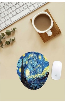 Van Gogh Starry Night Desenli Bilek Destekli Mouse Pad Mousepad Van Gogh Starry Night Desenli Bilek Destekli Mouse Pad Mousepad