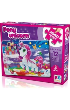 Ks Games Pony Unicorn 12 Parça Jumbo Boy Puzzle Ks Games Pony Unicorn 12 Parça Jumbo Boy Puzzle
