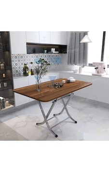 70x120 Cm Dekoratif Katlanır Masa Mutfak Masası 70x120 Cm Dekoratif Katlanır Masa Mutfak Masası