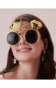 Altın Renk Bride To Yazılı Gelin Gözlüğü - 15x10 Cm Bekarlığa Veda Aksesuarı Altın Renk Bride To Yazılı Gelin Gözlüğü - 15x10 Cm Bekarlığa Veda Aksesuarı