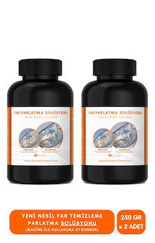 Yeni Nesil Premium I Buharlı Araba Far Temizleme Ve Parlatma Solüsyonu I Kloroform Uyumlu 2 X 250 Gr Yeni Nesil Premium I Buharlı Araba Far Temizleme Ve Parlatma Solüsyonu I Kloroform Uyumlu 2 X 250 Gr