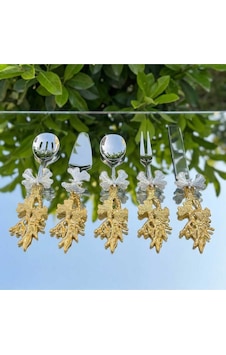 Çnr Home Collection Kelebek Sapli 5 'li Metal Servis Seti Gold-gümüş Renk / Dekoratif Sunum Ve Servis Aksesuari Sarı Çnr Home Collection Kelebek Sapli 5 'li Metal Servis Seti Gold-gümüş Renk / Dekoratif Sunum Ve Servis Aksesuari Sarı
