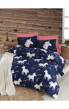 Eponj Home Kolay Ütülenir Nevresim Takımı Çift Kişilik Magicunicorn Laci Desenli Eponj Home Kolay Ütülenir Nevresim Takımı Çift Kişilik Magicunicorn Laci Desenli