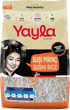 Yayla Gurme Sushi Pirinci 500 Gr Yayla Gurme Sushi Pirinci 500 Gr