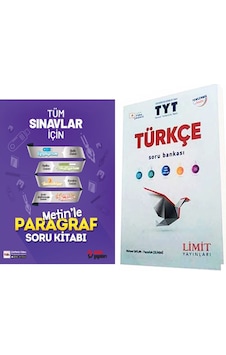 Limit Yayınları Tyt Türkçe Soru Bankası Ve Metin Paragraf Soru Bankası Seti 2 Kitap Limit Yayınları Tyt Türkçe Soru Bankası Ve Metin Paragraf Soru Bankası Seti 2 Kitap