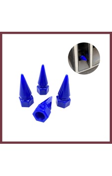 Storeşahin Sivri Mermi Sibop Kapağı Plastik 4'lü 32mm Mavi Shn0720 Storeşahin Sivri Mermi Sibop Kapağı Plastik 4'lü 32mm Mavi Shn0720