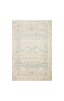 Eko Halı Grace Grc 04 Sky Vintage Halı Pastel Klasik Desenli Saçaklı Salon Halısı Mavi