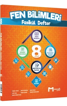 Mozaik Yayınları 8. Sınıf Fen Bilimleri Fasikül Defter Mozaik Yayınları 8. Sınıf Fen Bilimleri Fasikül Defter