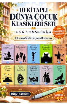 10 Kitaplı Dünya Çocuk Klasikleri Seti - 4. 5. 6. 7. Ve 8. Sınıflar İçin Öğretmen Tavsiyeli Okumayı Sevdiren 10 Kitaplı Dünya Çocuk Klasikleri Seti - 4. 5. 6. 7. Ve 8. Sınıflar İçin Öğretmen Tavsiyeli Okumayı Sevdiren