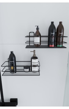 Paslanmaz Yapışkanlı 2 Li Set Banyo Rafı Duş Şampuanlık Duvar Düzenleyici Organizer Banyo Seti Siyah Paslanmaz Yapışkanlı 2 Li Set Banyo Rafı Duş Şampuanlık Duvar Düzenleyici Organizer Banyo Seti Siyah