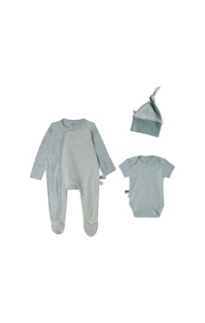 Organicera Organik Yenidoğan Set - 3 Parça , Aqua Melange Mint Organicera Organik Yenidoğan Set - 3 Parça , Aqua Melange Mint