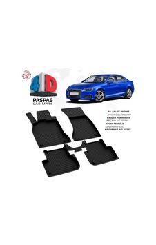 Audi A4 4d Araca Özel Havuzlu Kauçuk Paspas 2016-2019