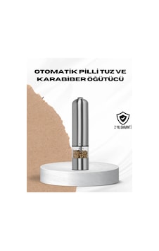 Tek Elle Kullanılan Otomatik Baharat Değirmeni Işıklı Sistem Tek Elle Kullanılan Otomatik Baharat Değirmeni Işıklı Sistem