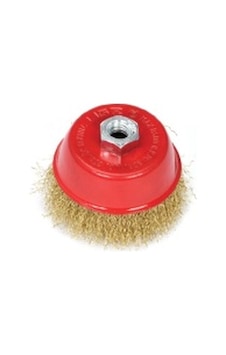 Çanak Vidalı Dalgalı Tel Fırça 100mm