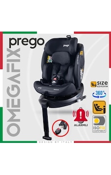 Prego Omegafix Alarmlı 360 Derece Dönebilen I-Size 0-36 kg Oto Koltuğu Prego Omegafix Alarmlı 360 Derece Dönebilen I-Size 0-36 kg Oto Koltuğu