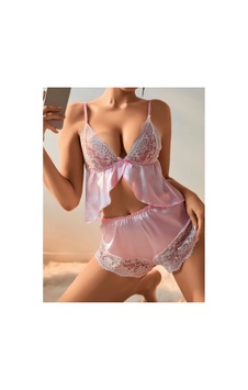 Doğu Collection Kadın Şık Düz V Yaka Saten Yan Yırtmaçlı Gecelik 446 Pembe Doğu Collection Kadın Şık Düz V Yaka Saten Yan Yırtmaçlı Gecelik 446 Pembe