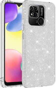 Xiaomi Redmi 10c Kılıf Zore Shining Silikon Gümüş Xiaomi Redmi 10c Kılıf Zore Shining Silikon Gümüş