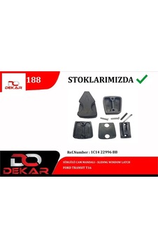 Surgulu Cam Mandalı Transıt V184-v348- 06 14 Dekar 1c1422996bb / 4642123 Surgulu Cam Mandalı Transıt V184-v348- 06 14 Dekar 1c1422996bb / 4642123