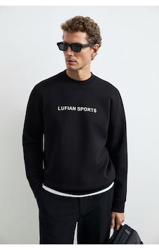Lufian Rowan Erkek Sweatshirt Siyah Siyah 112030195100100 Lufian Rowan Erkek Sweatshirt Siyah Siyah 112030195100100