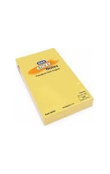 Mas Yapışkanlı Not Kağıdı 76x127 Pastel Sarı 3655 Mas Yapışkanlı Not Kağıdı 76x127 Pastel Sarı 3655