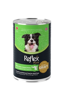 Reflex Plus Sos İçinde Et Parçacıklı Beyaz Balıklı Ve Tatlı Patatesli Yetişkin Köpek Konservesi 12 Adet 400 Gr 213-20009.03 Reflex Plus Sos İçinde Et Parçacıklı Beyaz Balıklı Ve Tatlı Patatesli Yetişkin Köpek Konservesi 12 Adet 400 Gr 213-20009.03