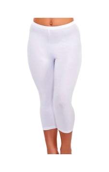 Bonbonetti Kadin Likrali Modal Beyaz Kapri Taytkarışık2Xl Beyaz