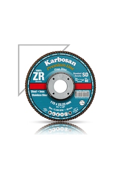 Karbosan Paslanmaz Flap Zımpara - 115.40 ZR - 10 Adet Karbosan Paslanmaz Flap Zımpara - 115.40 ZR - 10 Adet