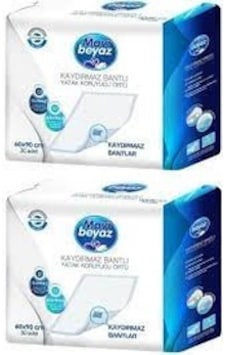 Mavi Beyaz 90 x 60 CM Kaydırmaz Bantlı Serme Yatak Koruyucu 30'lu x 2 60 Adet Mavi Beyaz 90 x 60 CM Kaydırmaz Bantlı Serme Yatak Koruyucu 30'lu x 2 60 Adet