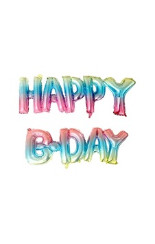 Çok Renkli Happy B-day Yazılı Parti Balonu Çok Renkli Çok Renkli Happy B-day Yazılı Parti Balonu Çok Renkli