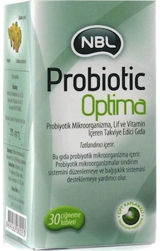 Nbl Probiotic Optima Takviye Edici Gıda 30 Tablet