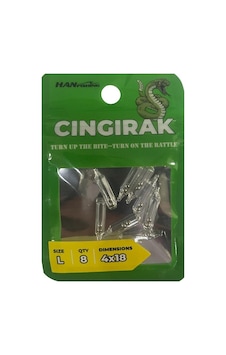 Hanfish Çıngırak L 4x18mm 8 Adet Hanfish Çıngırak L 4x18mm 8 Adet
