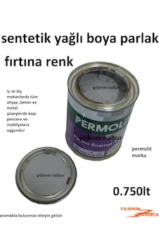 Fırtına Renk Sentetik Yağlı Boya 0.750lt Açık Gri Renk Ahşap Meta Fırtına Renk Sentetik Yağlı Boya 0.750lt Açık Gri Renk Ahşap Meta