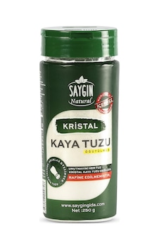 Saygın Tuz Rafine Edilmemiş Doğal Kristal Kaya Tuzu Sofra Tuzu İnce Taneli Tuzluklu 250 G Saygın Tuz Rafine Edilmemiş Doğal Kristal Kaya Tuzu Sofra Tuzu İnce Taneli Tuzluklu 250 G